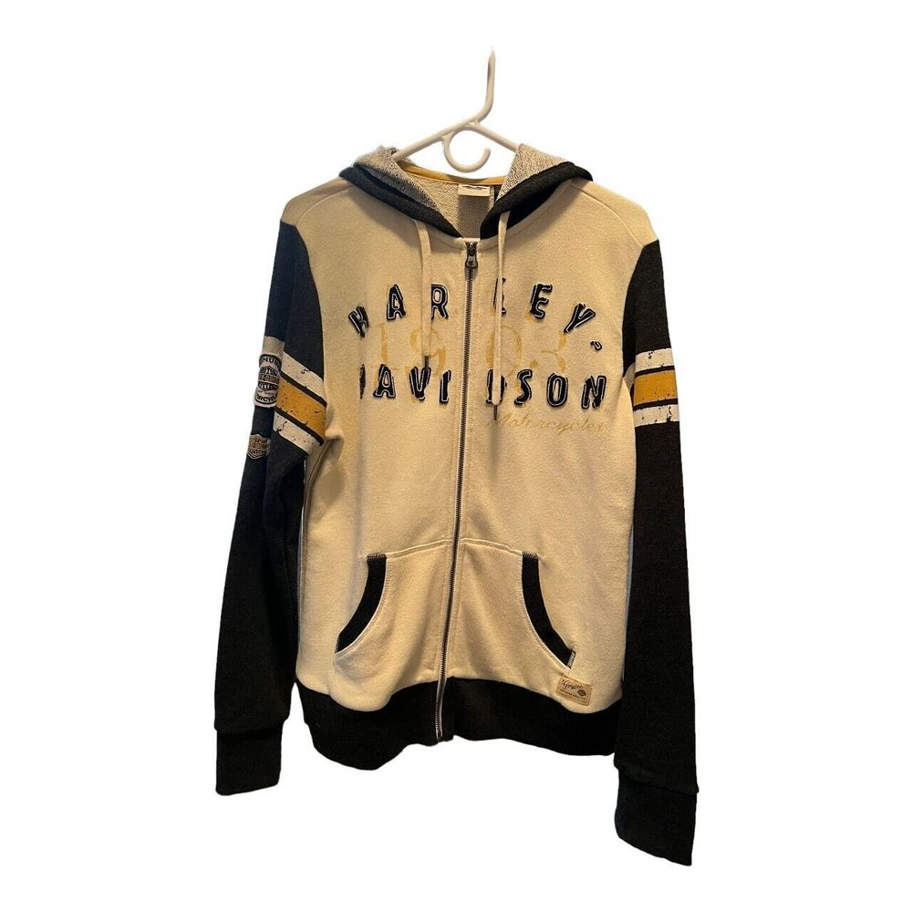 Harley Davidson Womens 1903 Full Zip Hoodie Sweatshirt Jacket Size Large